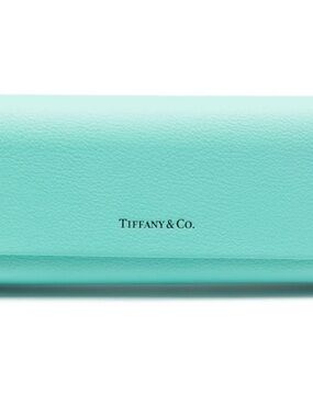 Tiffany & Co. Robin's Egg Blue Leather Glasses Case